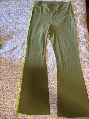 Olive Green Flared leggings